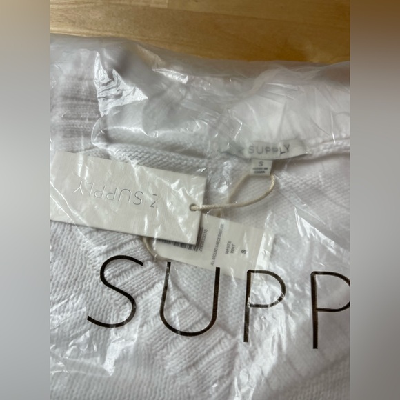 Z Supply Sweater Long Sleeve V- Neck Cropped Gray Women’s Size Small - Picture 6 of 8